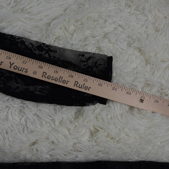 Pearl Georgina Chapman Black Lace Mini Dress Size 6 Romantic Whimsigoth Sexy Y2K - Picture 9 of 15